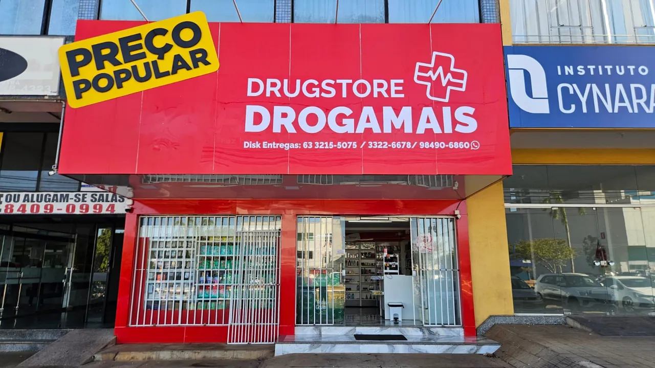 Fachada da Drugstore Drogamais